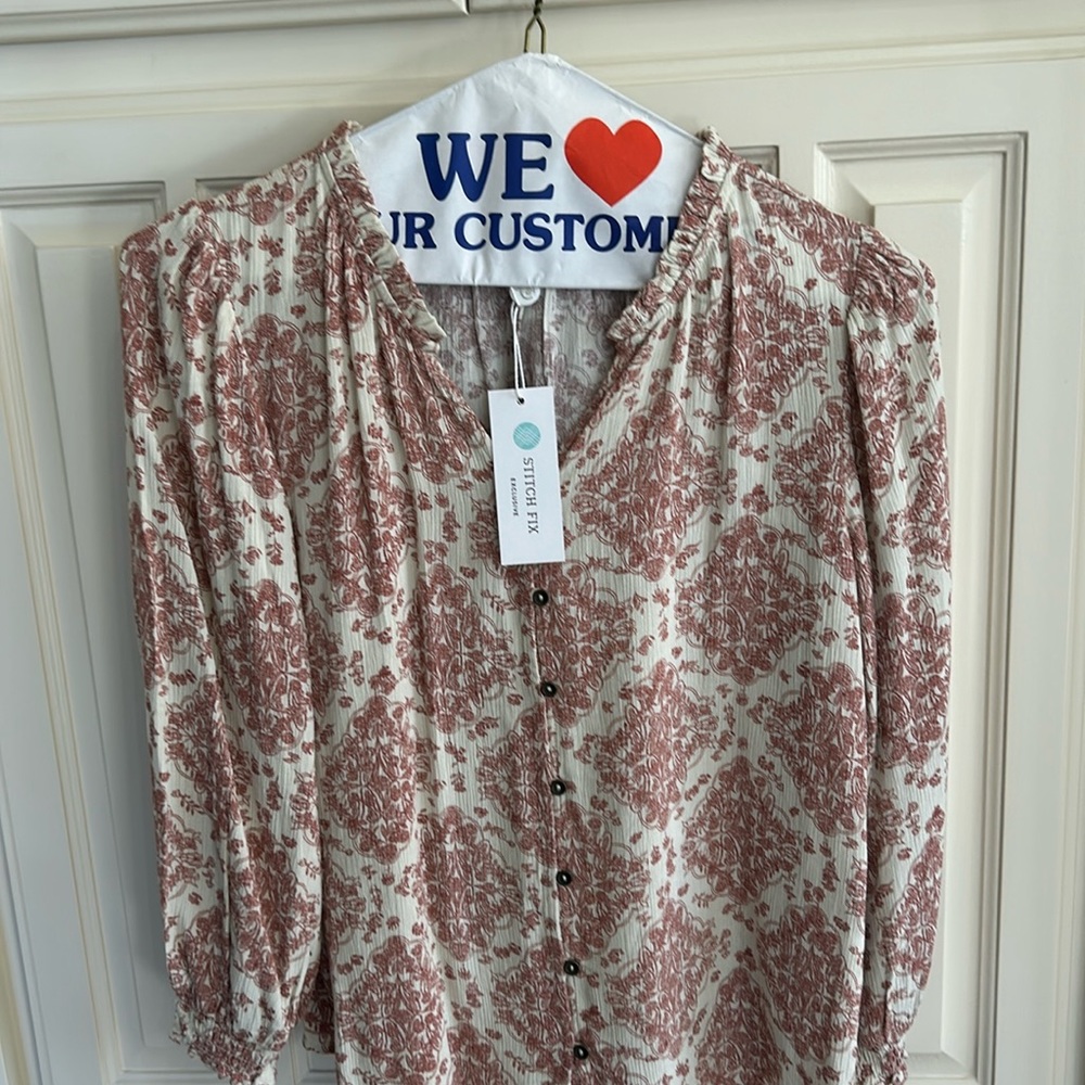 Brand New Mason & Belle long sleeve shirt form Stitch Fix. Brand new with tags.